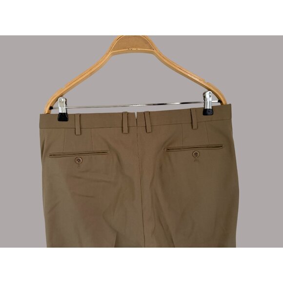 Incotex Mens Super 100s High Comfort Trousers Wool Pants Size 36 Beige - Picture 5 of 10